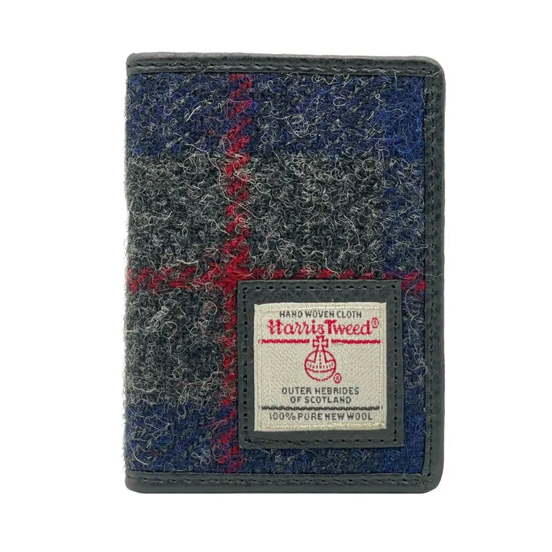 Harris Tweed Card Holder - Blue Check