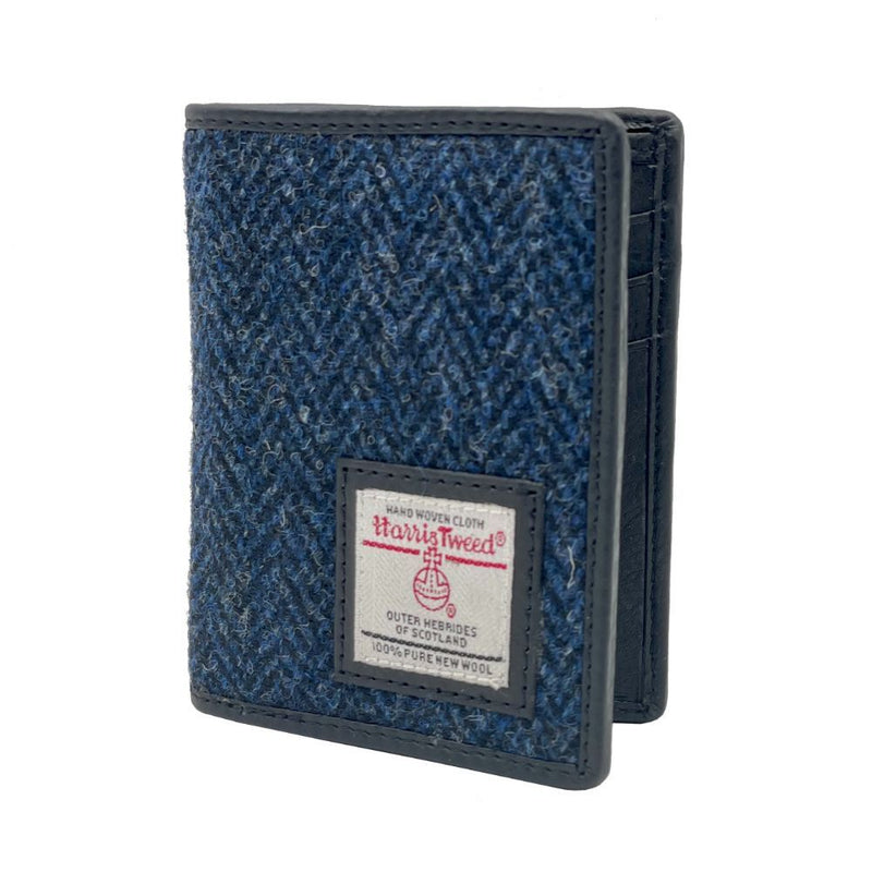 Harris Tweed Card Holder - Blue