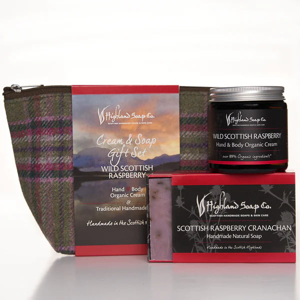 Wild Scottish Raspberry Cream & Soap Gift Set