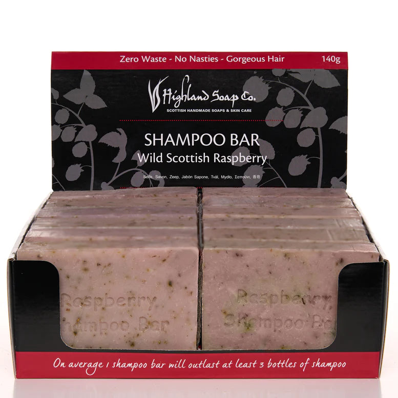 Wild Scottish Raspberry Shampoo Bar - 140g