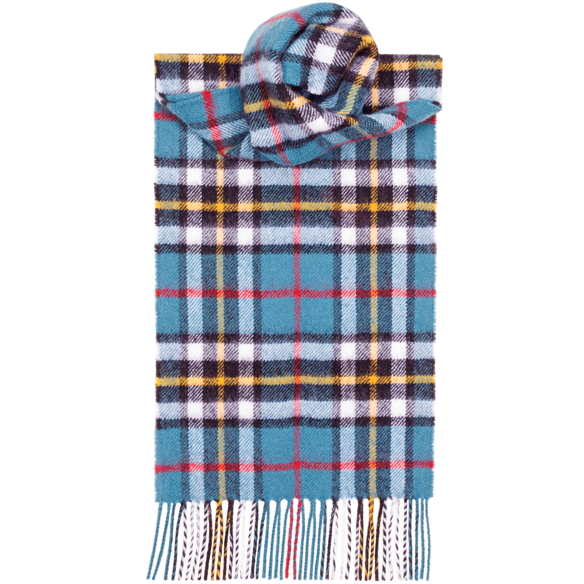 Blue online plaid scarf