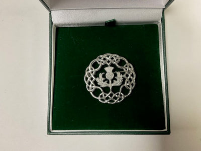 Celtic thistle sash brooch