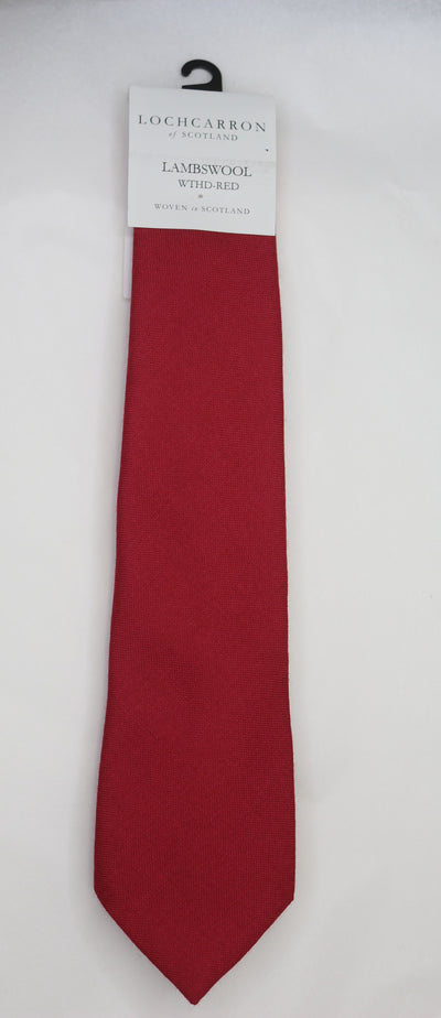 Mens Lochcarrron Woollen Tie - Weathered Red - Anderson Kilts