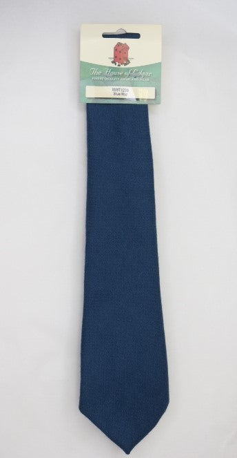 Mens House of Edgar Woollen Tie - Muted Blue - Anderson Kilts