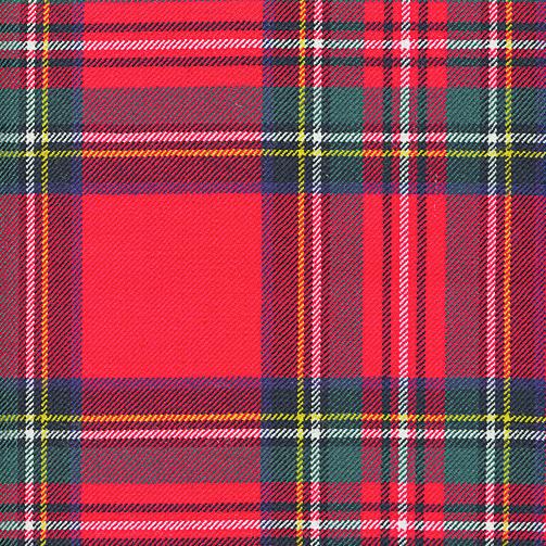 Red Royal Stewart Tartan Fabric