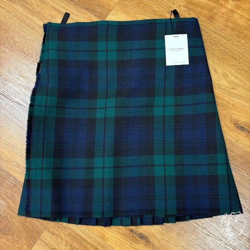 NEW Modern Black Watch 8 yard Kilt - 37" x 22"