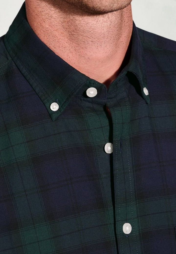 Regular Fit Black Watch Long Sleeve Shirt