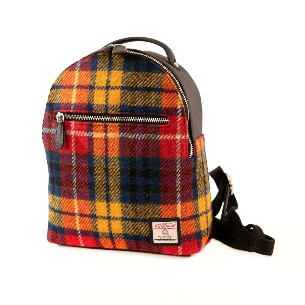 Harris Tweed Backpack - Saffron