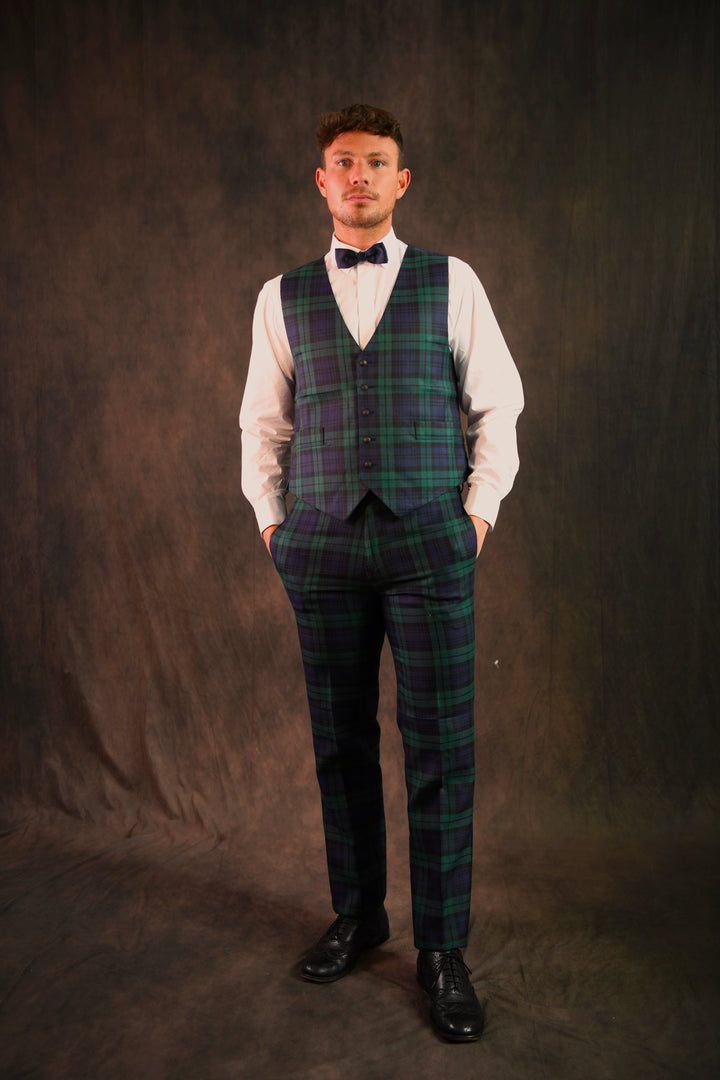 Tartan Trouser & Waistcoat Set