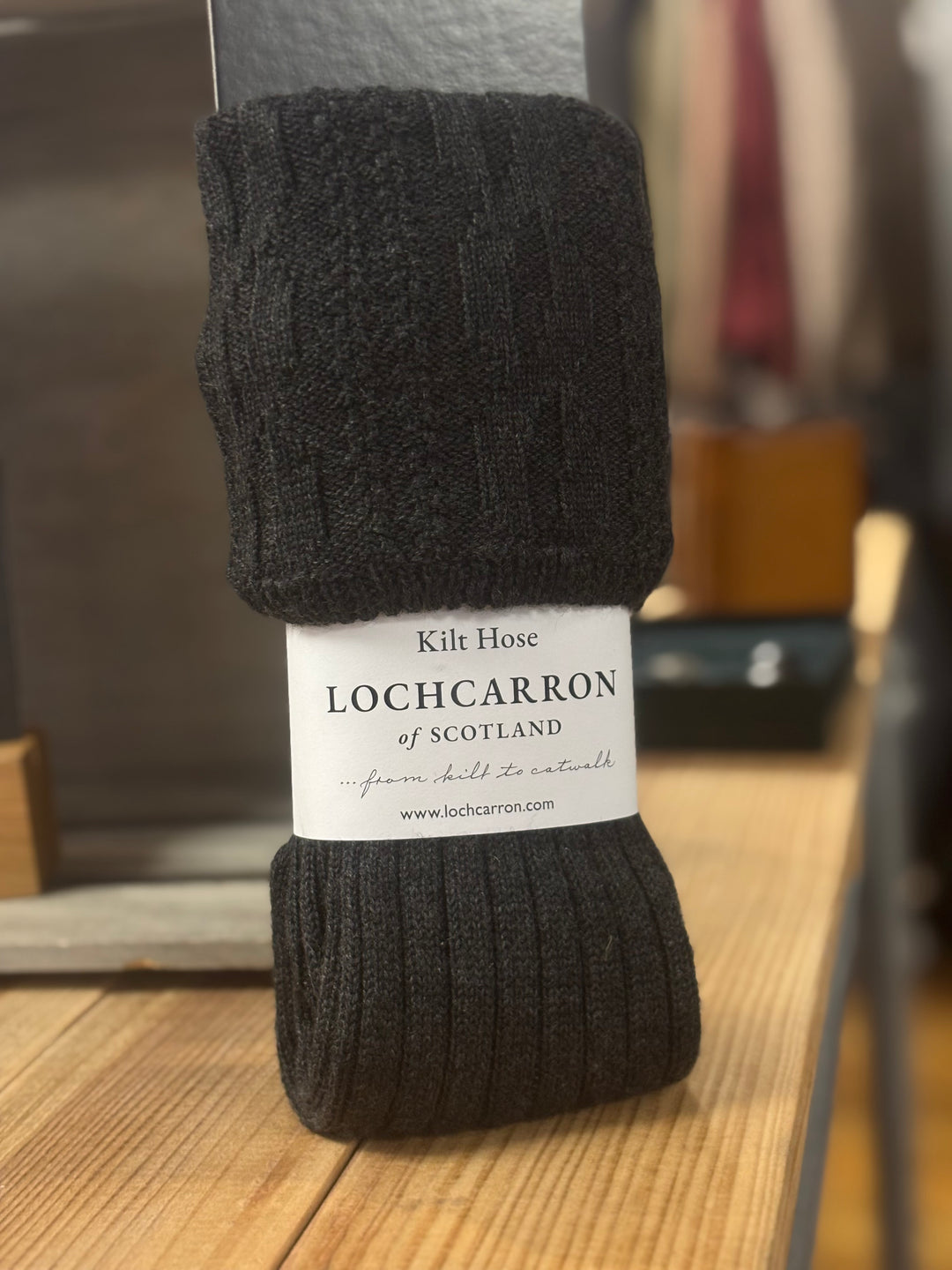 Merino Wool Kilt Hose - Charcoal