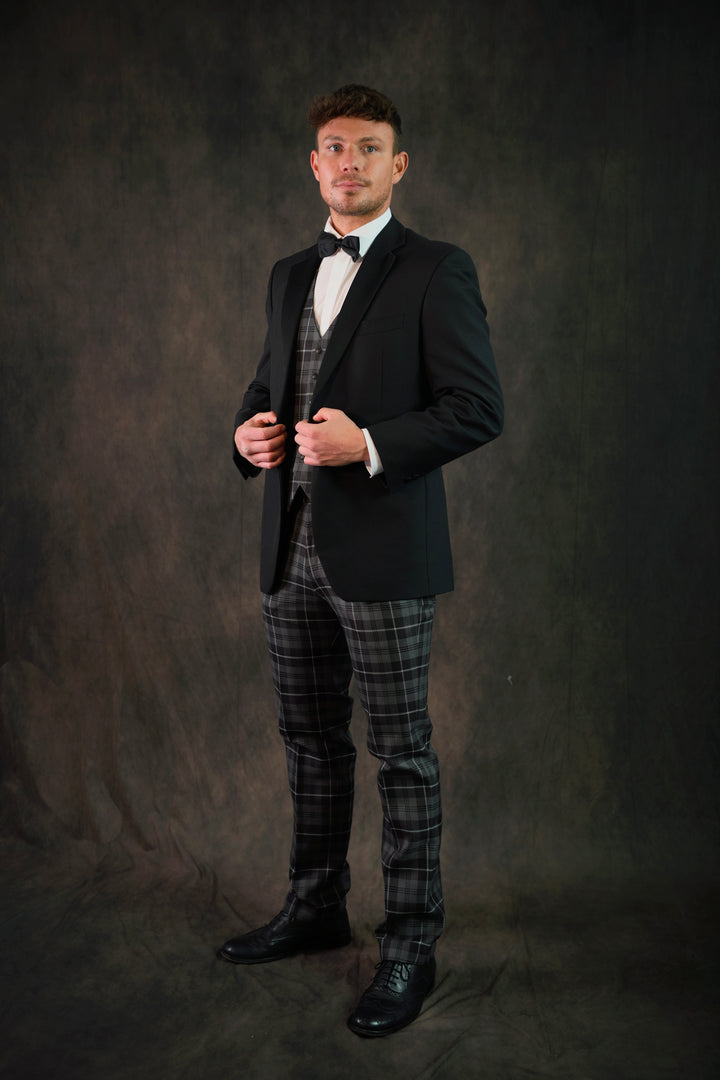 Grey Granite tartan trews