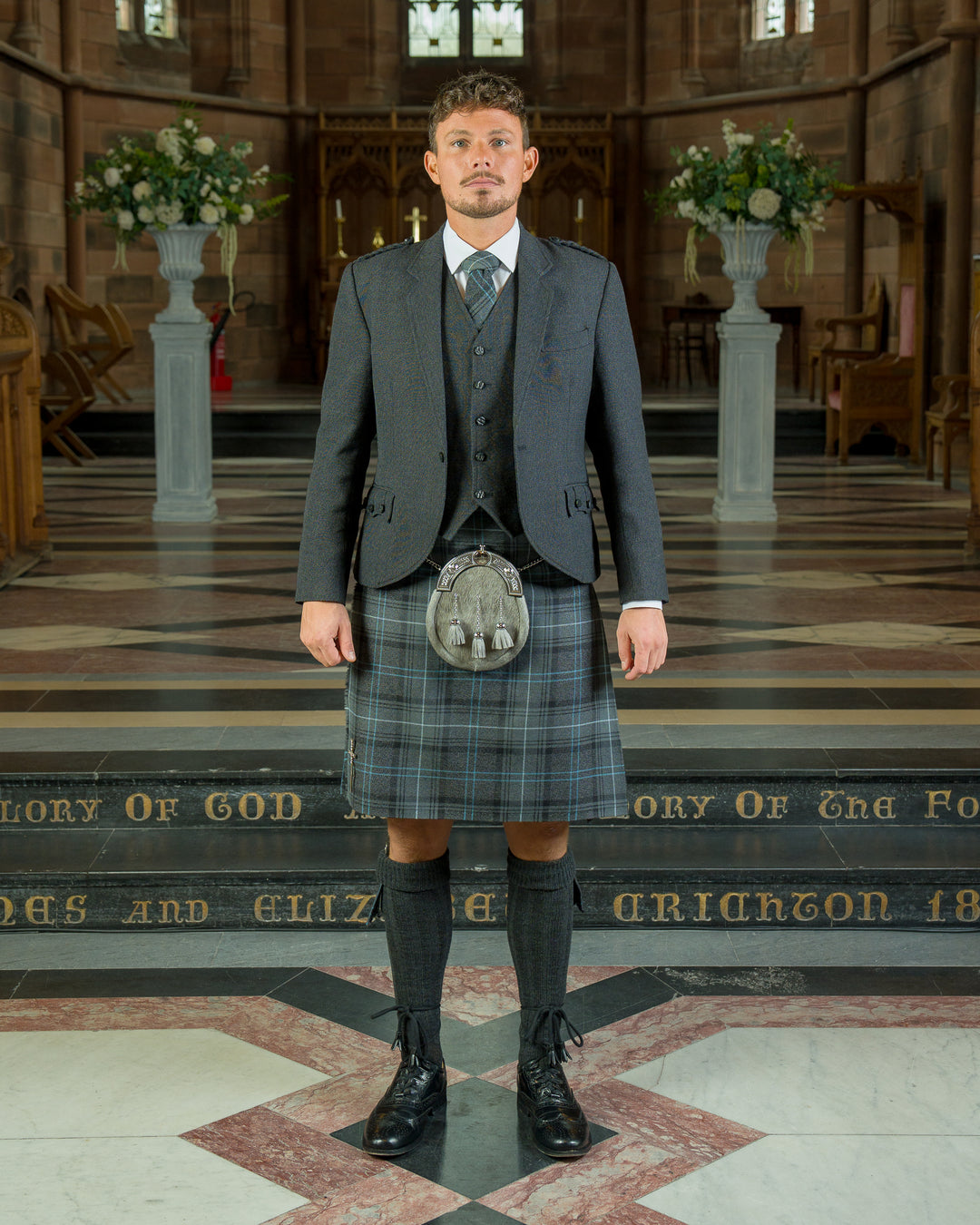 Charcoal crail kilt hire outfit - MODERN CRAIL COLLECTION