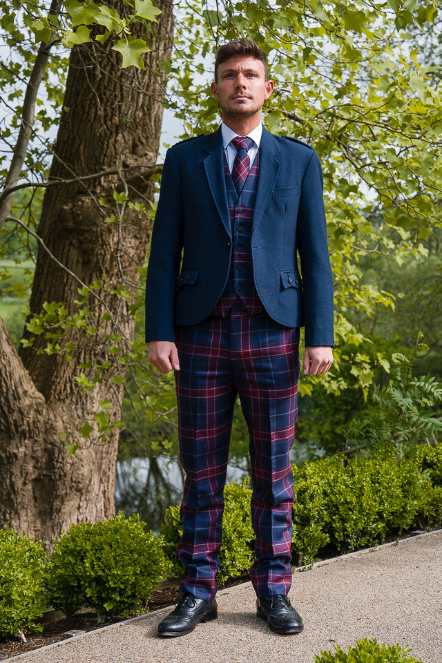 Queen of the South Tartan Trews hire outfit