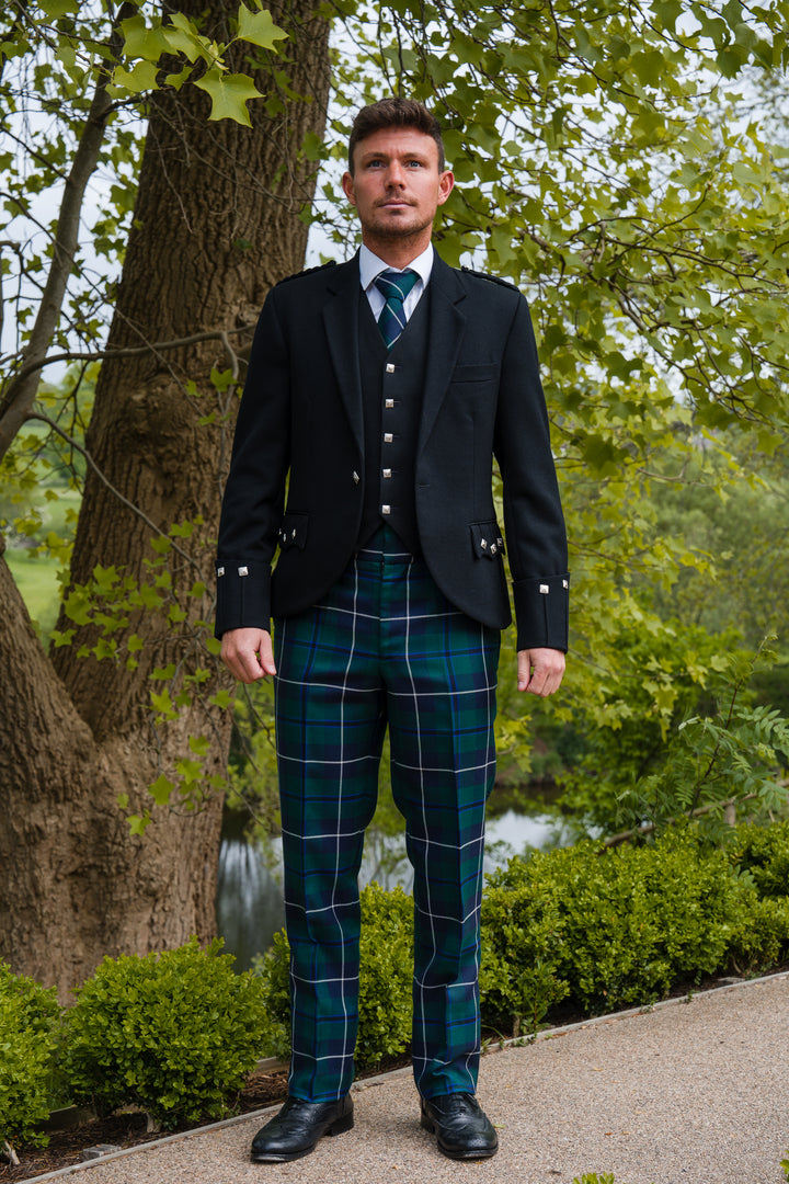 Modern Douglas tartan trews hire outfit