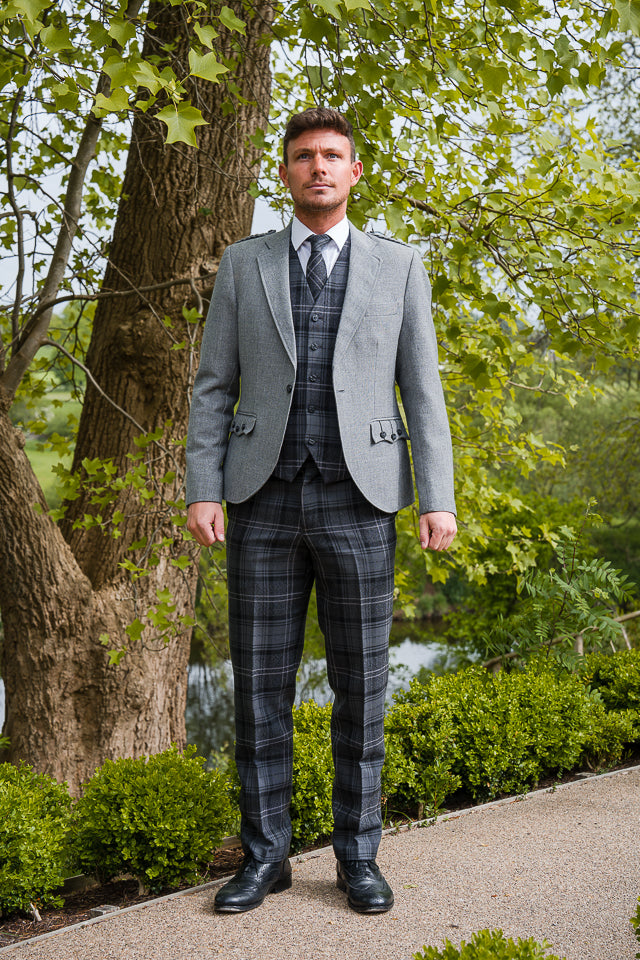 Made to measure tartan trousers