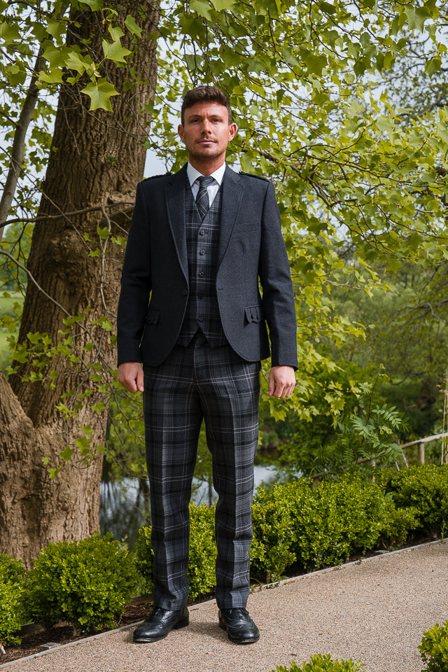 Made to measure tartan trousers