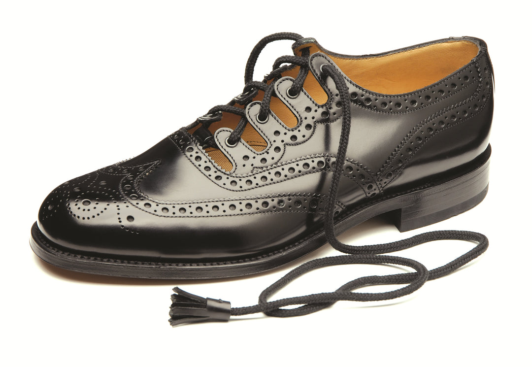 Ex-Hire Black Ghillie Brogues