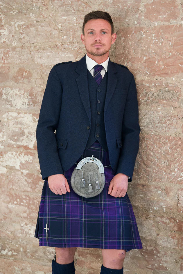 Ex-Hire Galloway Heather tartan Kilt