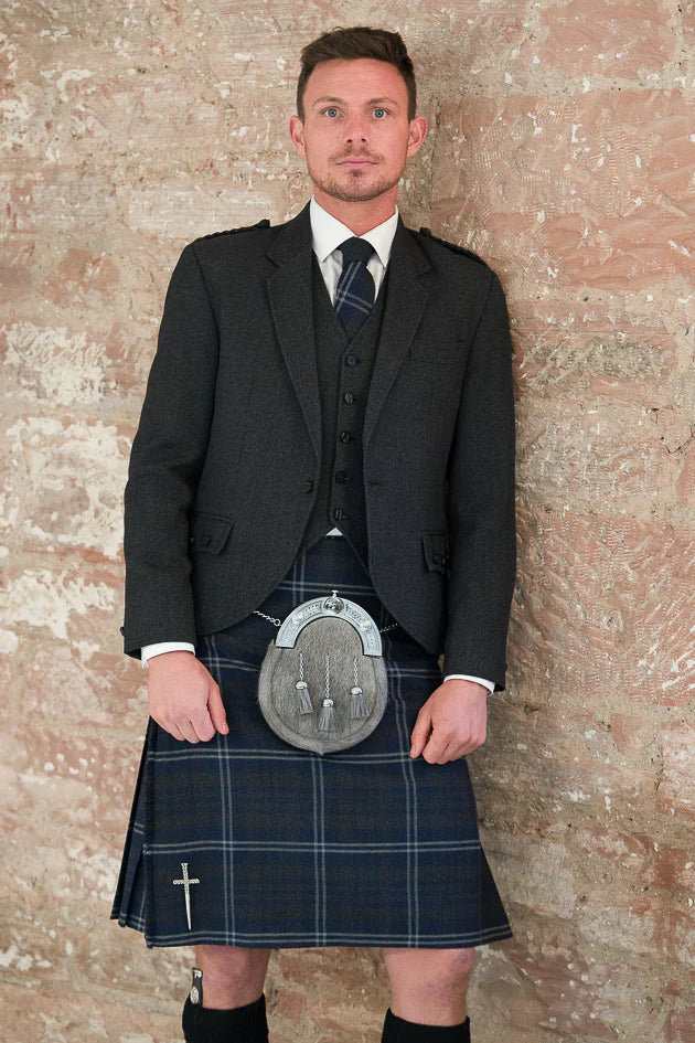 Ex-Hire Grey Galloway tartan Kilt