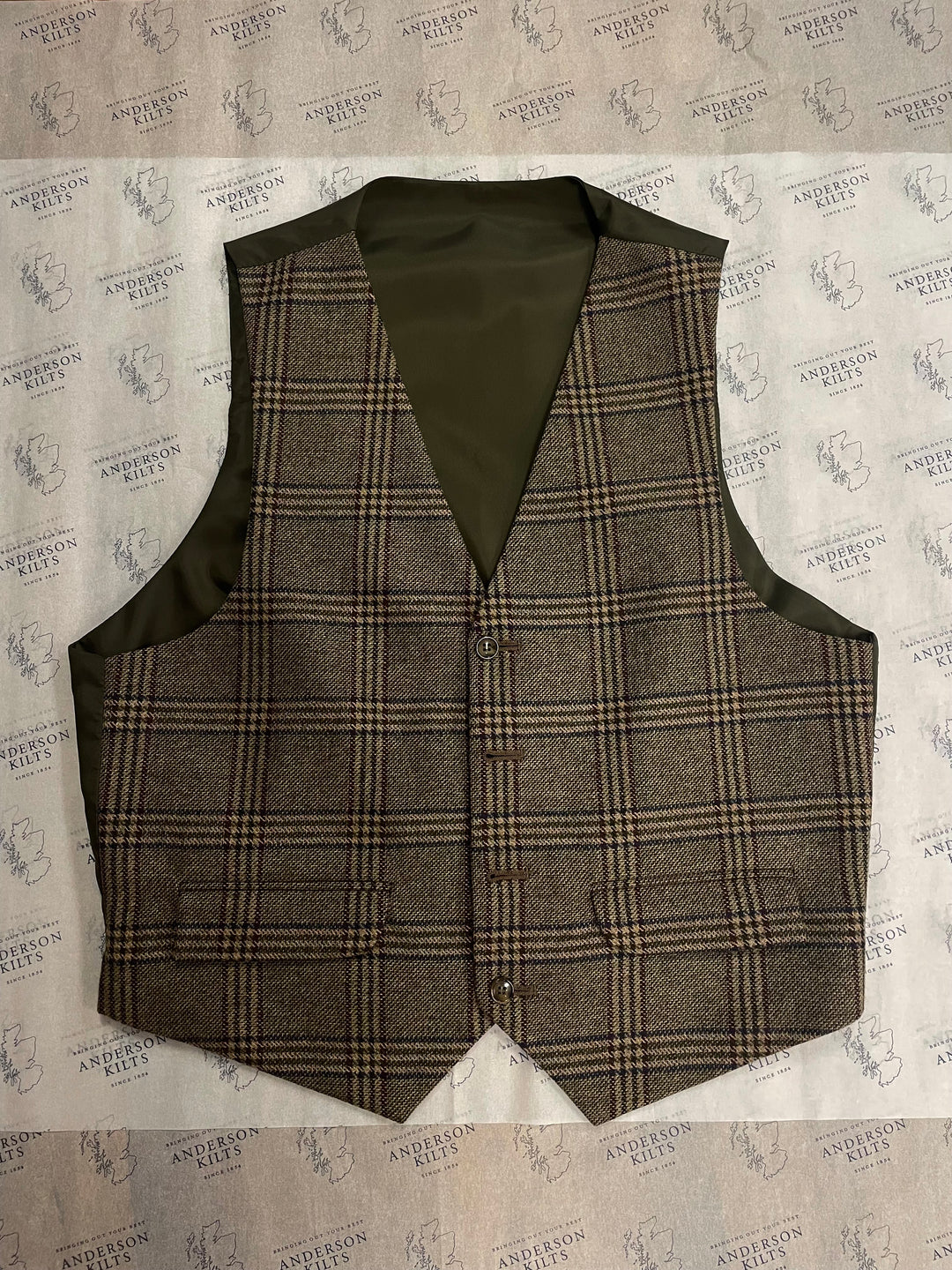 NEW 4 Button Argyle Waistcoat - 42 Reg