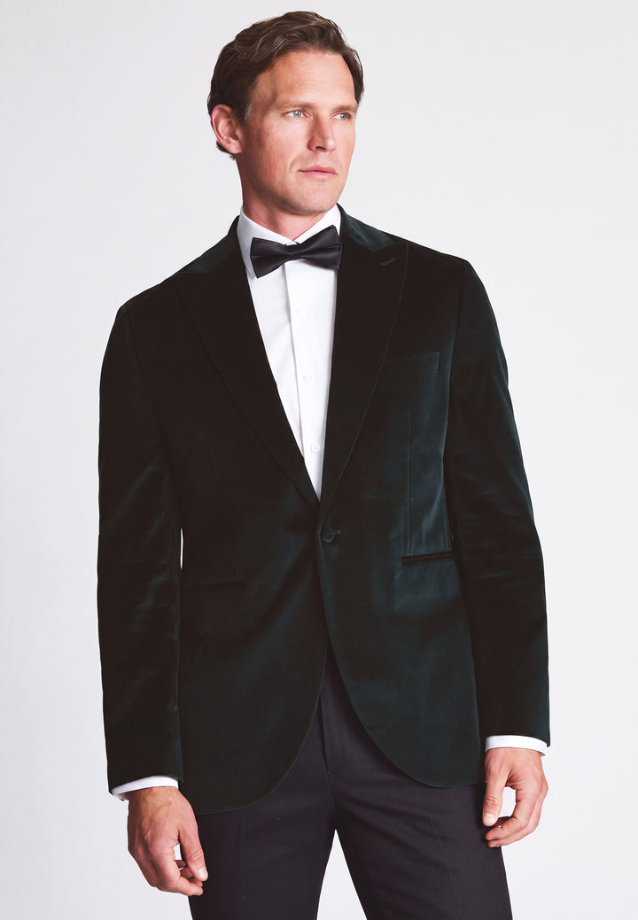 Velvet Dinner Jacket - Green