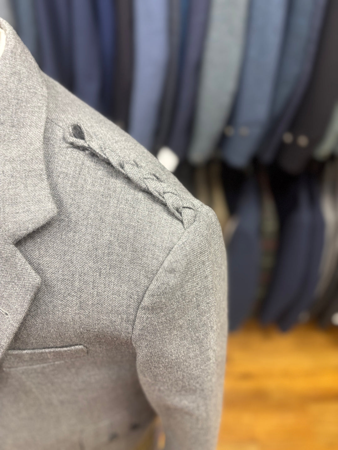 Light Grey Arrochar Crail Jacket & Waistcoat - discounted hire stock