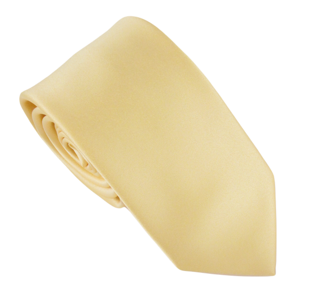 Mens Lemon Satin Tie