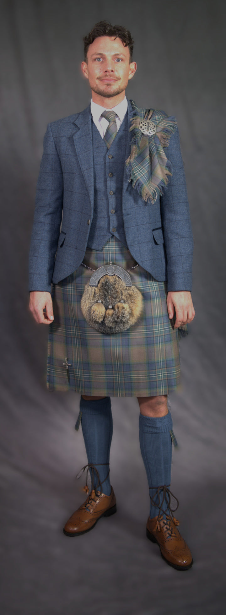 NEW for 2026 Rocky Shore tartan - men and boys kilts