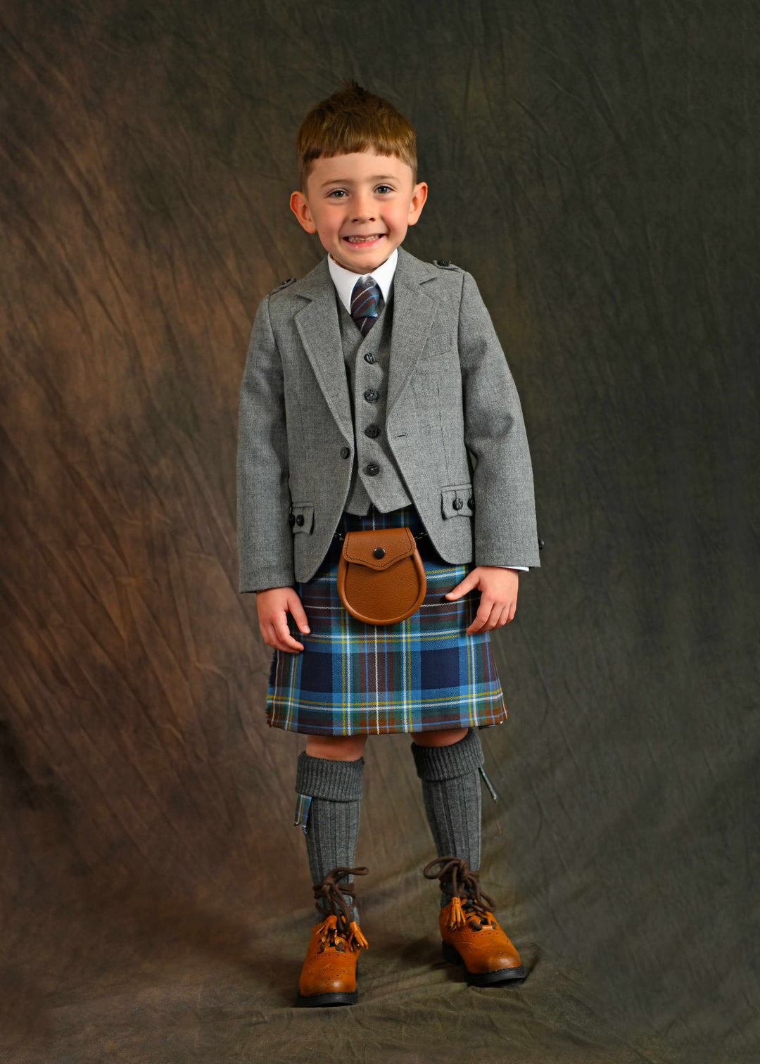 Boys Light Grey Crail Outfit