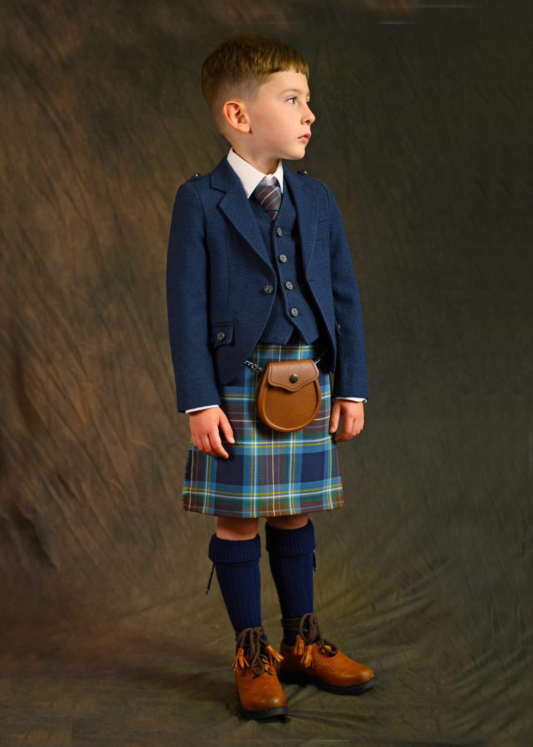 Boys Navy crail hire Outfit