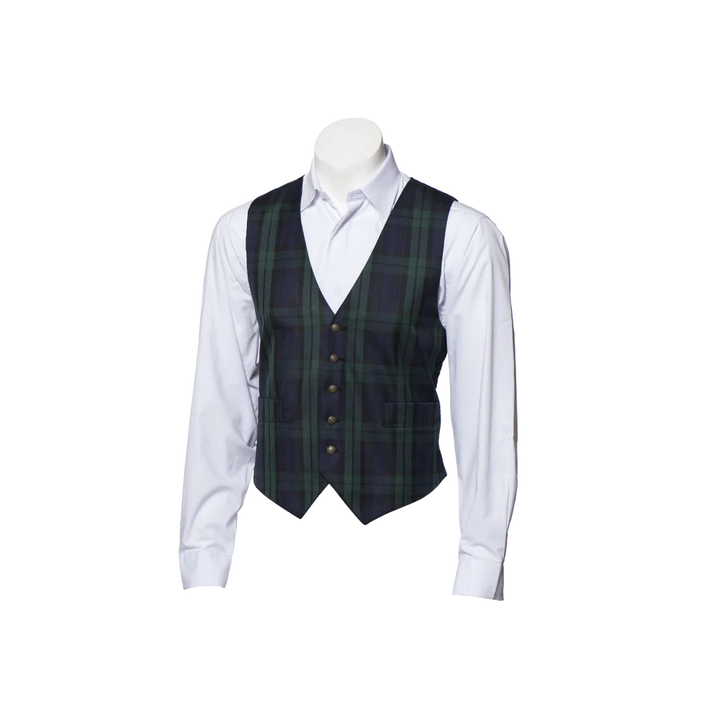 Black Watch tartan waistcoat