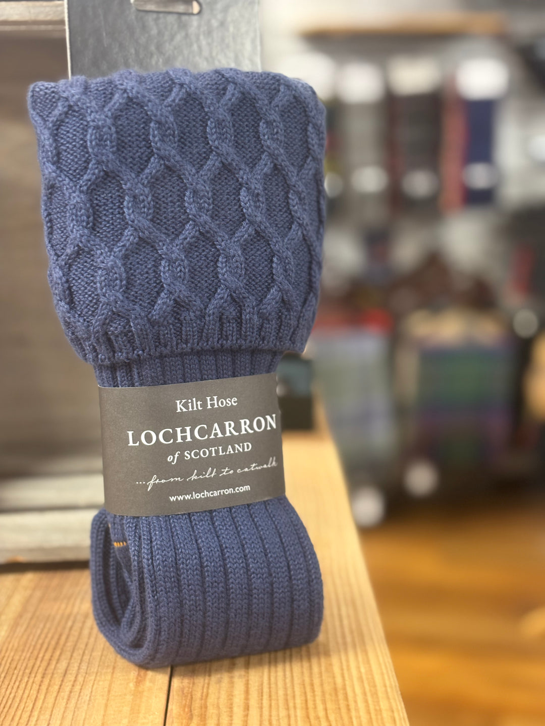 Merino Wool Kilt Hose - Mid Blue