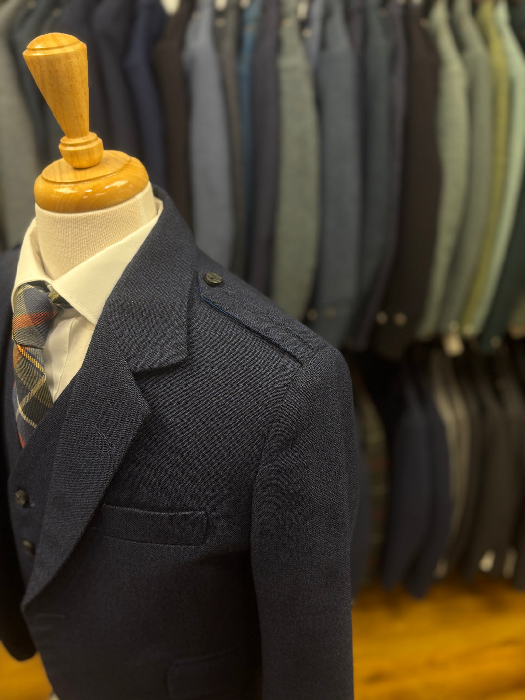 Navy Arrochar Crail Jacket & Waistcoat - discounted hire stock
