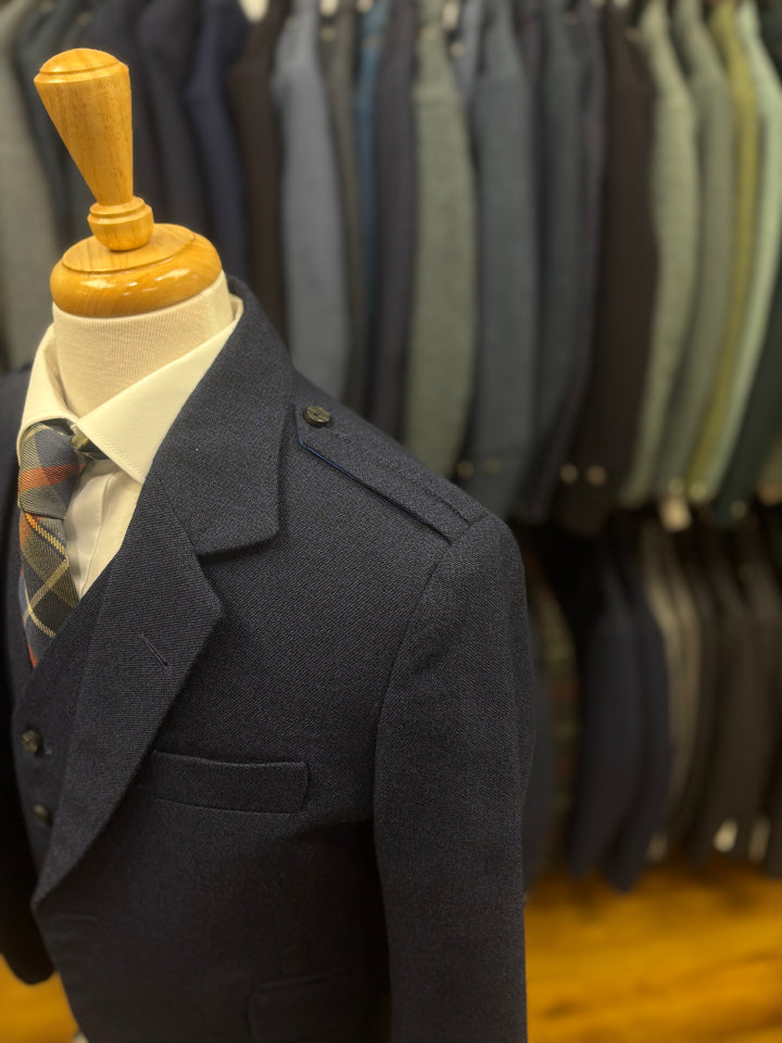Navy Arrochar Crail Jacket & Waistcoat - discounted hire stock