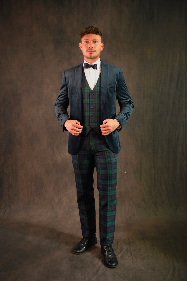 Black Watch tartan waistcoat