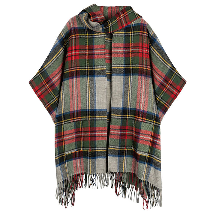 Robyn Stewart Dress Silver Modern Tartan Lambswool Jacket