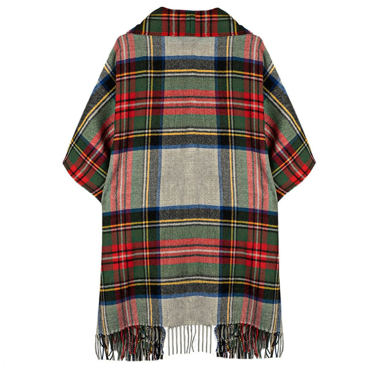 Robyn Stewart Dress Silver Modern Tartan Lambswool Jacket