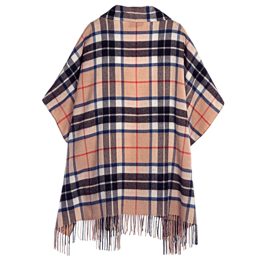 Robyn Thomson Camel Modern Tartan Lambswool Jacket