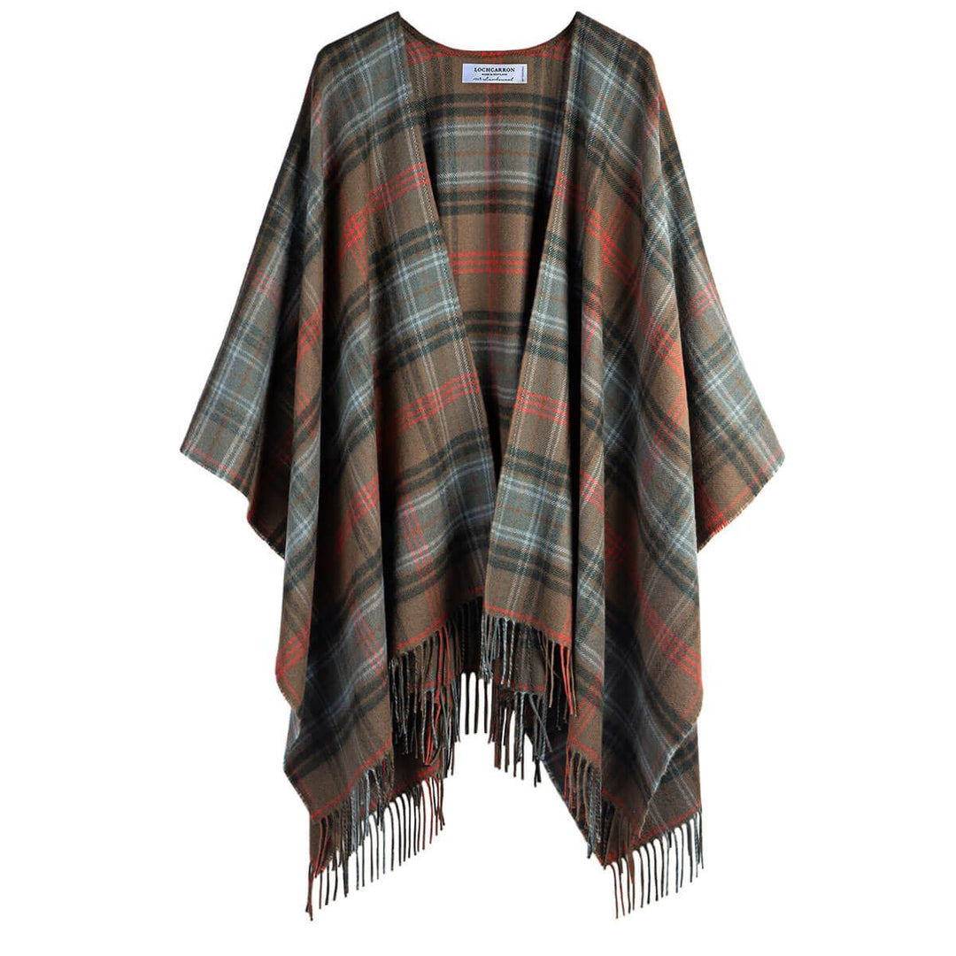 Alice Lochcarron Hunting Weathered Tartan Lambswool Serape