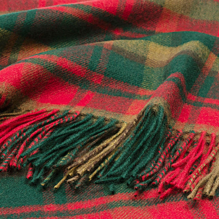 Alice Maple Leaf Tartan Lambswool Serape