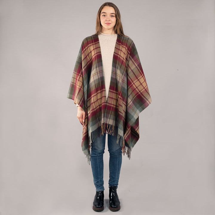 Alice Lochcarron Auld Scotland Tartan Lambswool Serape