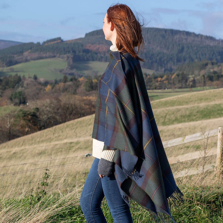 Alice MacLeod of Harris Antique Tartan Lambswool Serape