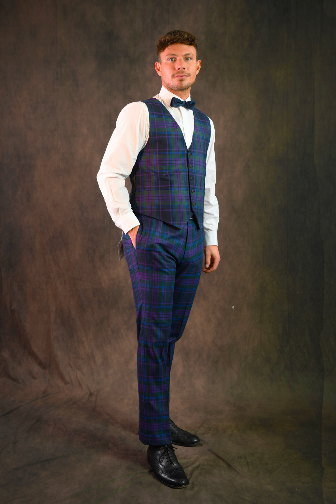 Spirit of Scotland tartan trouser and waistcoat set