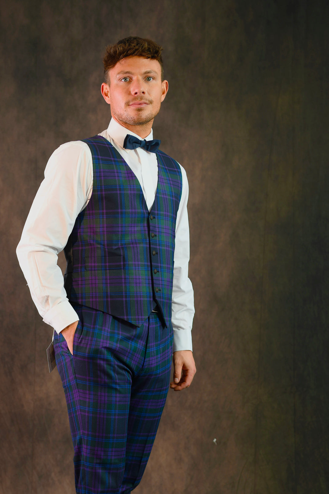 Spirit of Scotland tartan waistcoat