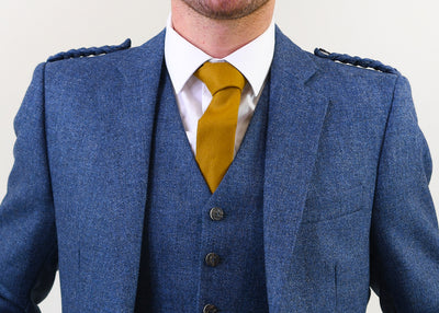 Lovat Blue Tweed Crail Jacket & Vest - code 11L