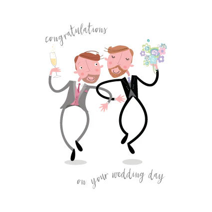 Braw Couple Wedding Card