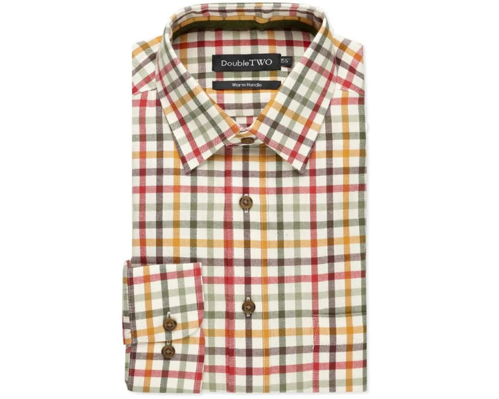 Gold Tattersall Check Warm Handle Shirt (SALE)