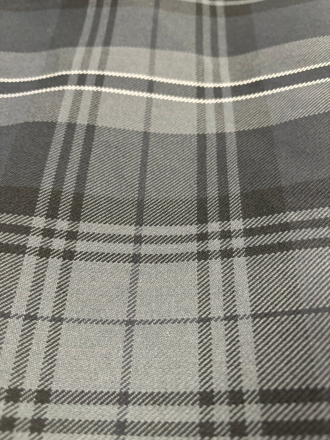 6 Yard Poly Viscose Football Kilt - Grey Hamilton - 34/36