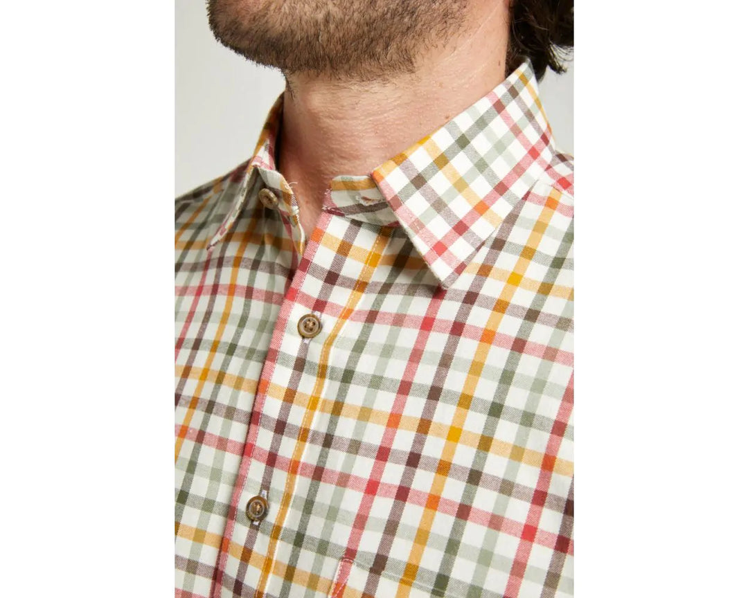 Gold Tattersall Check Warm Handle Shirt (SALE)