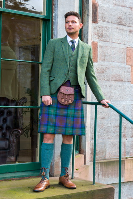 Lovat green tweed kilt outfit - PREMIUM COLLECTION